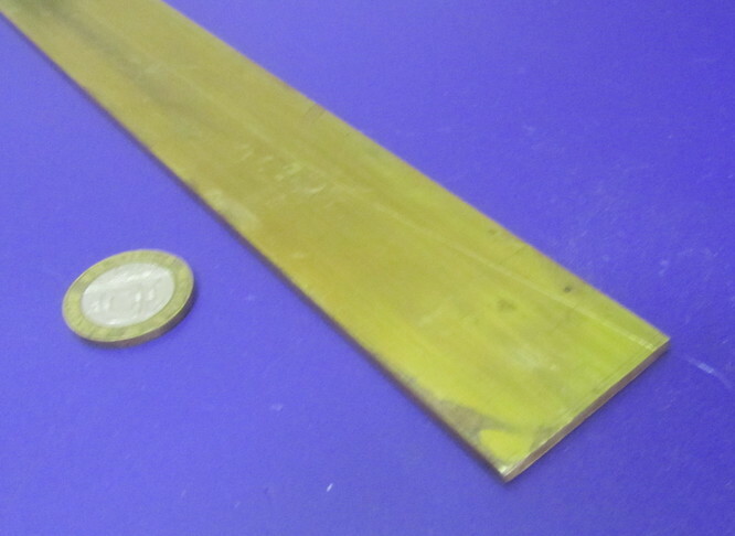 385 Brass Flat Bar 1/8″ Thick x 1 1/2″ Wide x 4 Foot Length