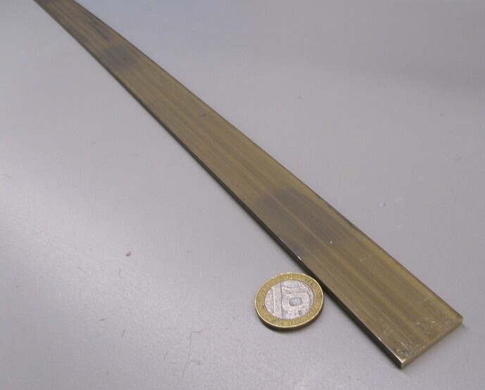 385 Brass Flat Bar 1/8″ Thick x 1.0″ Wide x 4 Foot Length