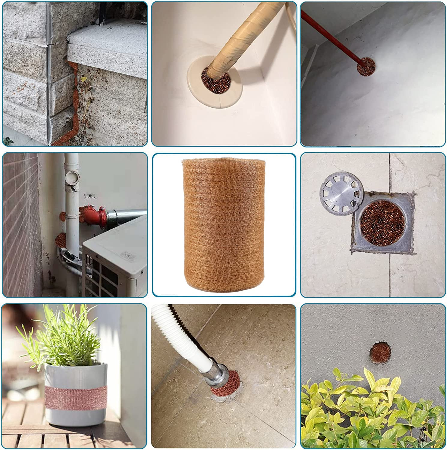 Copper Mesh – 5 Inches x 30 ft, 100% Pure Copper Mesh Roll, Copper Fill Fabric,