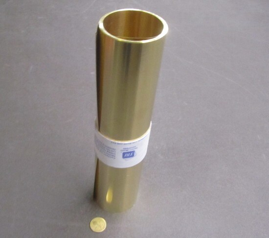 260 Brass Shim Sheet 0.012″ Thick x 12.00″ Wide x 120″ Length