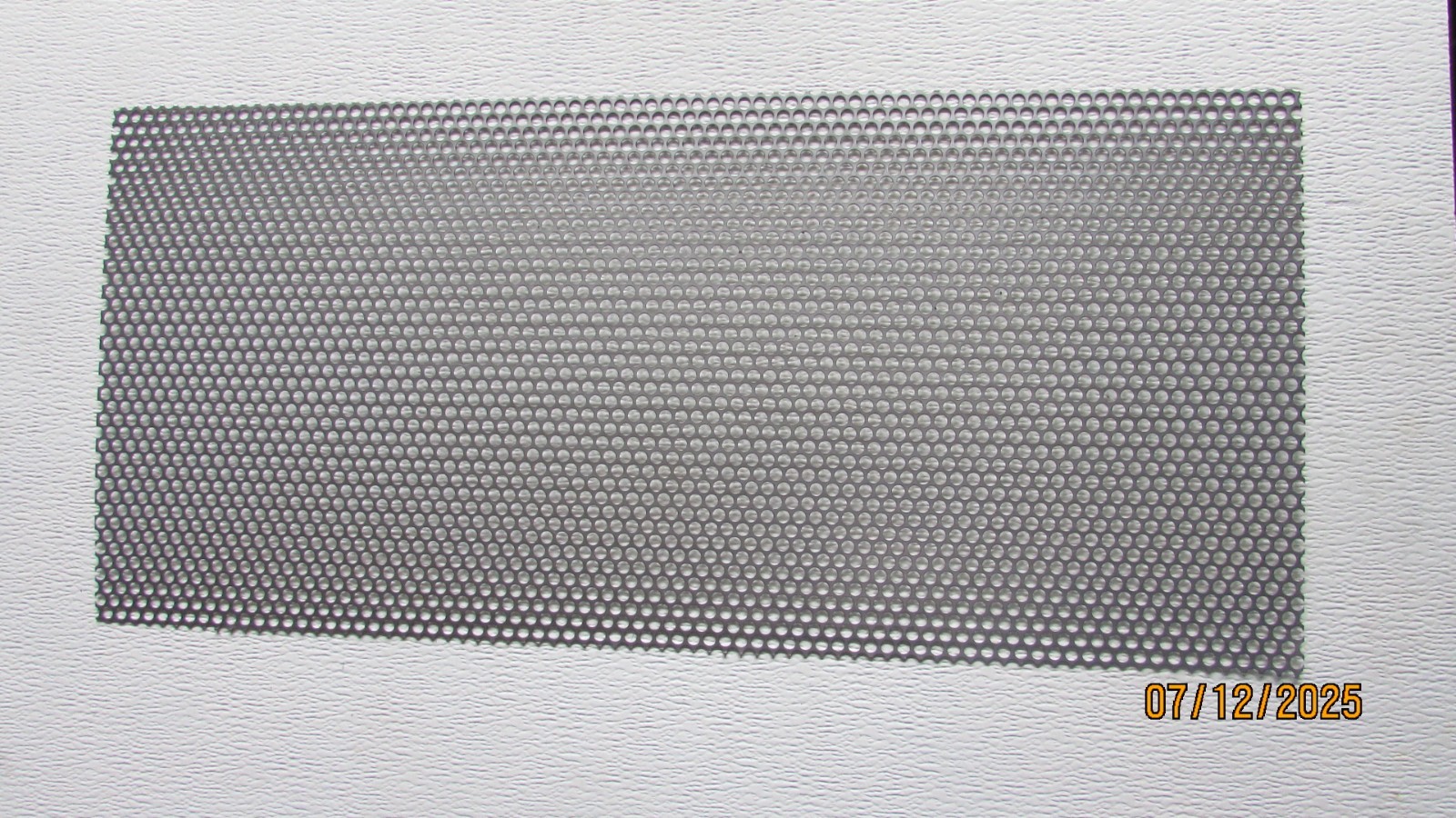 1/4″ HOLES–20 GA.-(035)-304 STAINLESS STEEL PERFORATED SHEET- 12″ X 23=3/8″