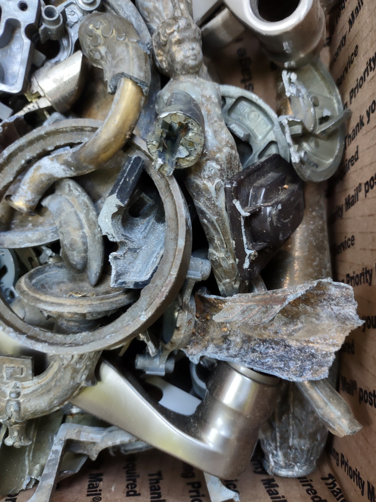 19 Pound Box Scrap Zinc Metal – For Melting and Casting-Resource Recovery.