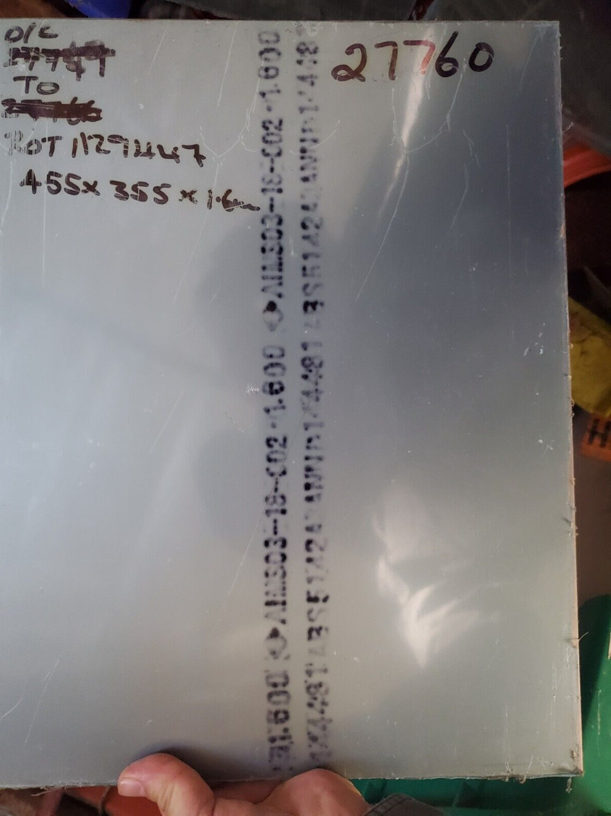 Grd. 2 50A Titanium CP Sheet Ti 455 X 35 .078″, 5/64″