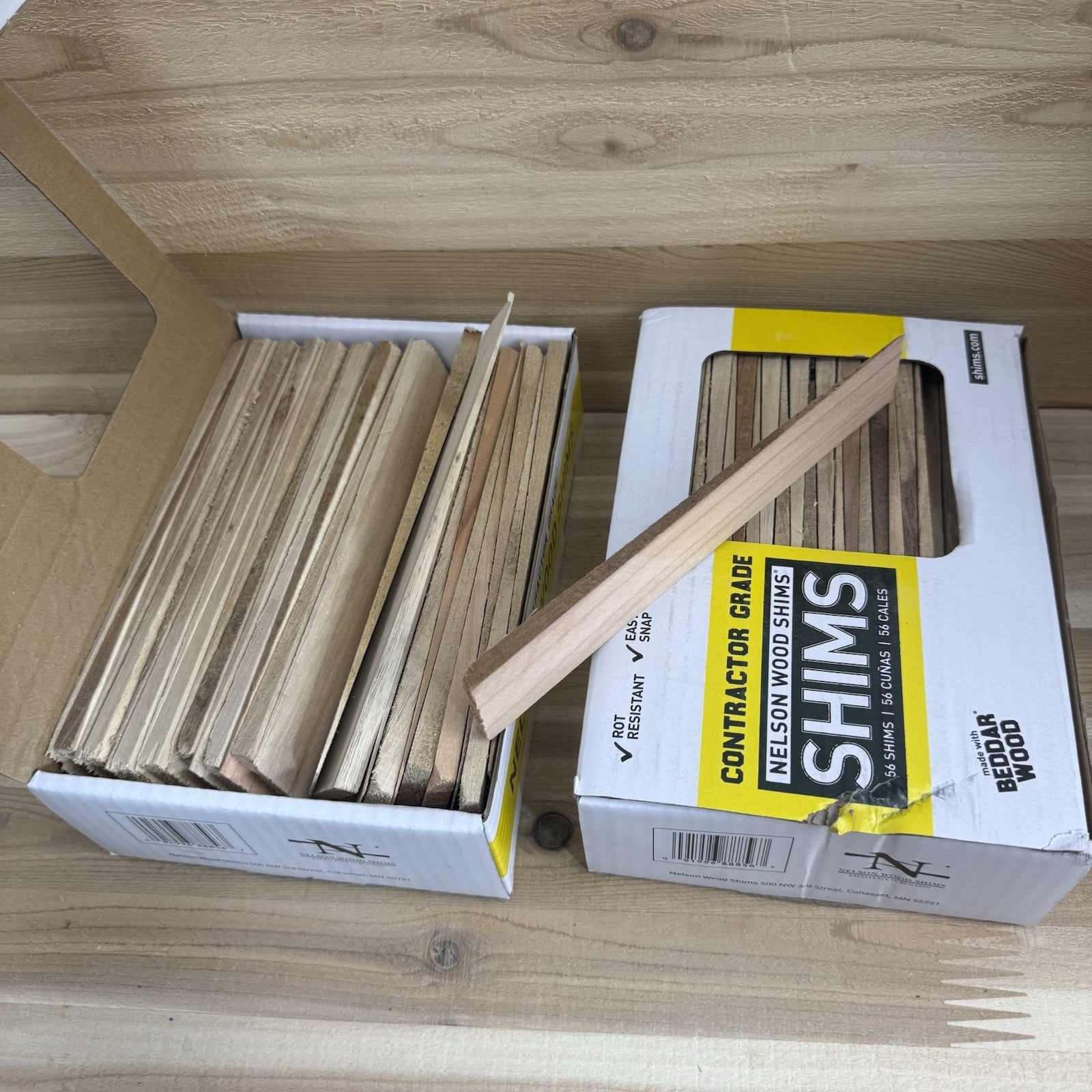 Nelson Wood Shims Contractor Grade (2 packs of 56 shims each)