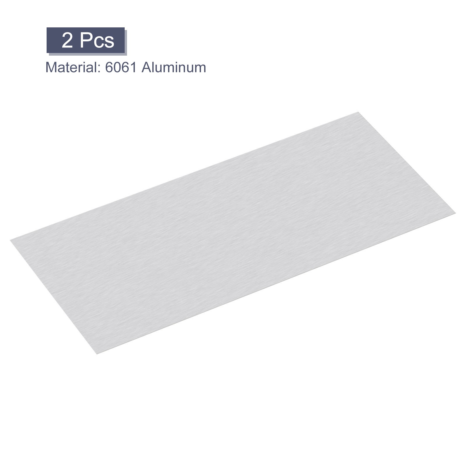 300mm x 150mm x 0.5mm Rectangle 6061 Aluminum Sheet Flat Metal Plate Stock 2Pcs