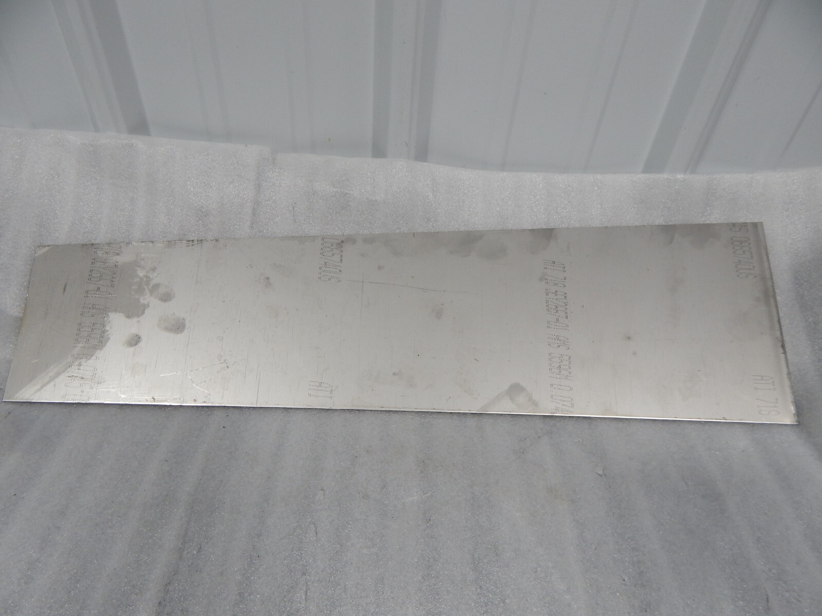 Inconel 718 High temp 4-3/4 X 11 sheet metal AMS 5596M plate .074 thick