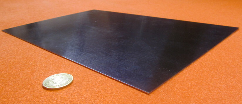1095 Full Hard Spring Steel Shim 0.007″ Thick x 8.0″ Width x 12″ Length