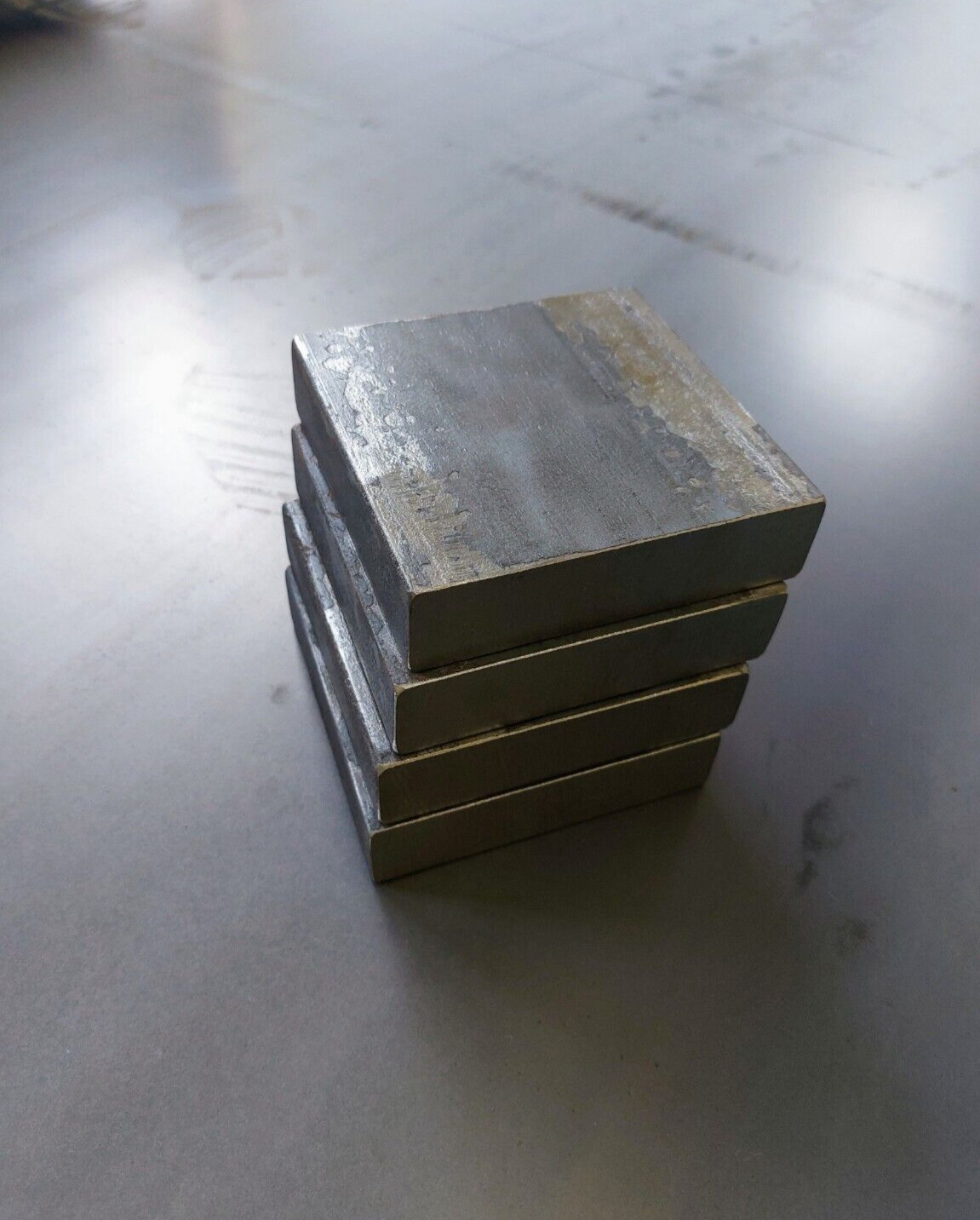 1″ STEEL PLATE 4″ x 4″ Flat Bar 4 PIECES
