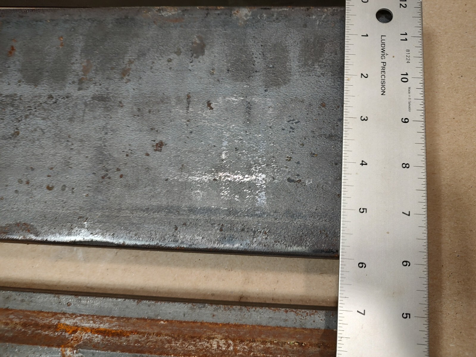 Lot Of 5, Steel Flat Bar, Square Bar Pieces