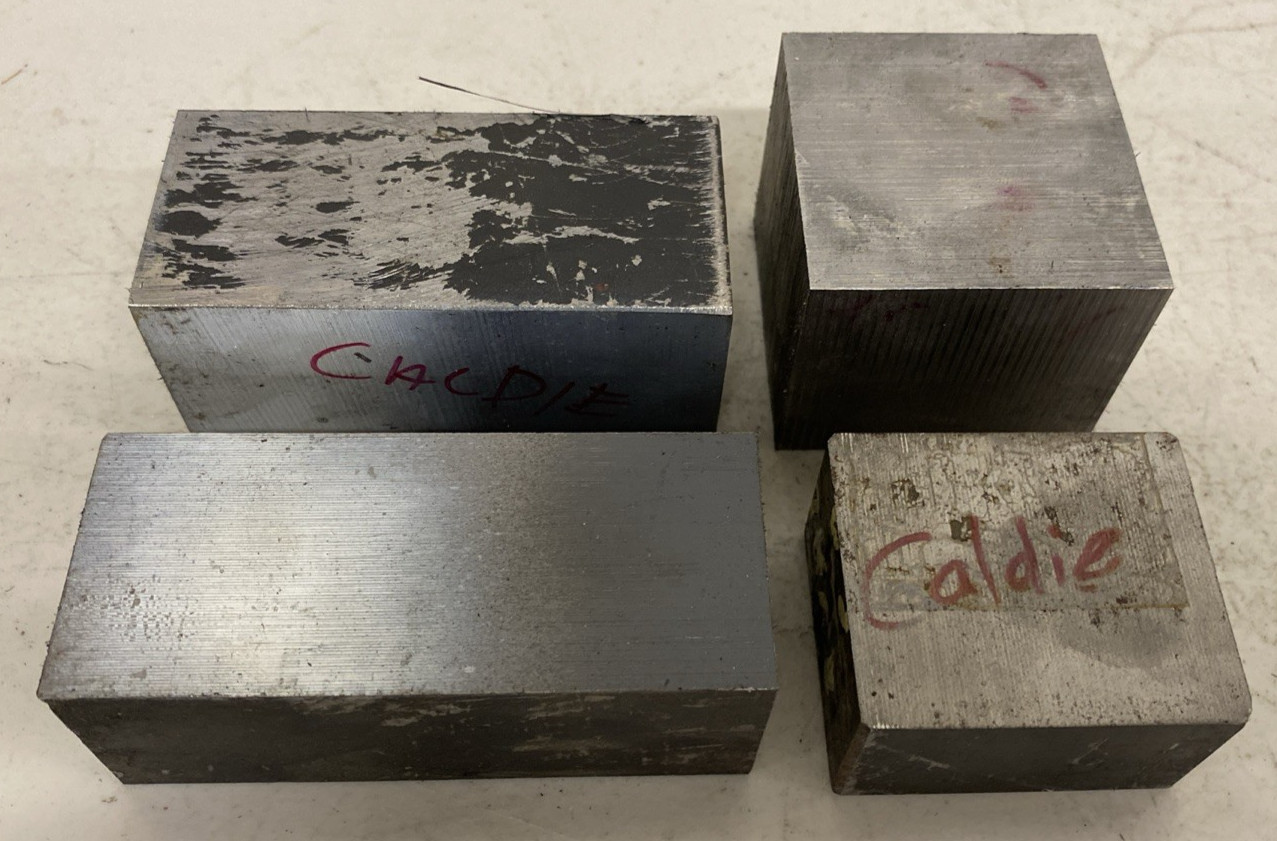 Lot 10.5 LBS Uddeholm Caldie Tool Steel Stock Rectangle Block Alloy CNC ESR