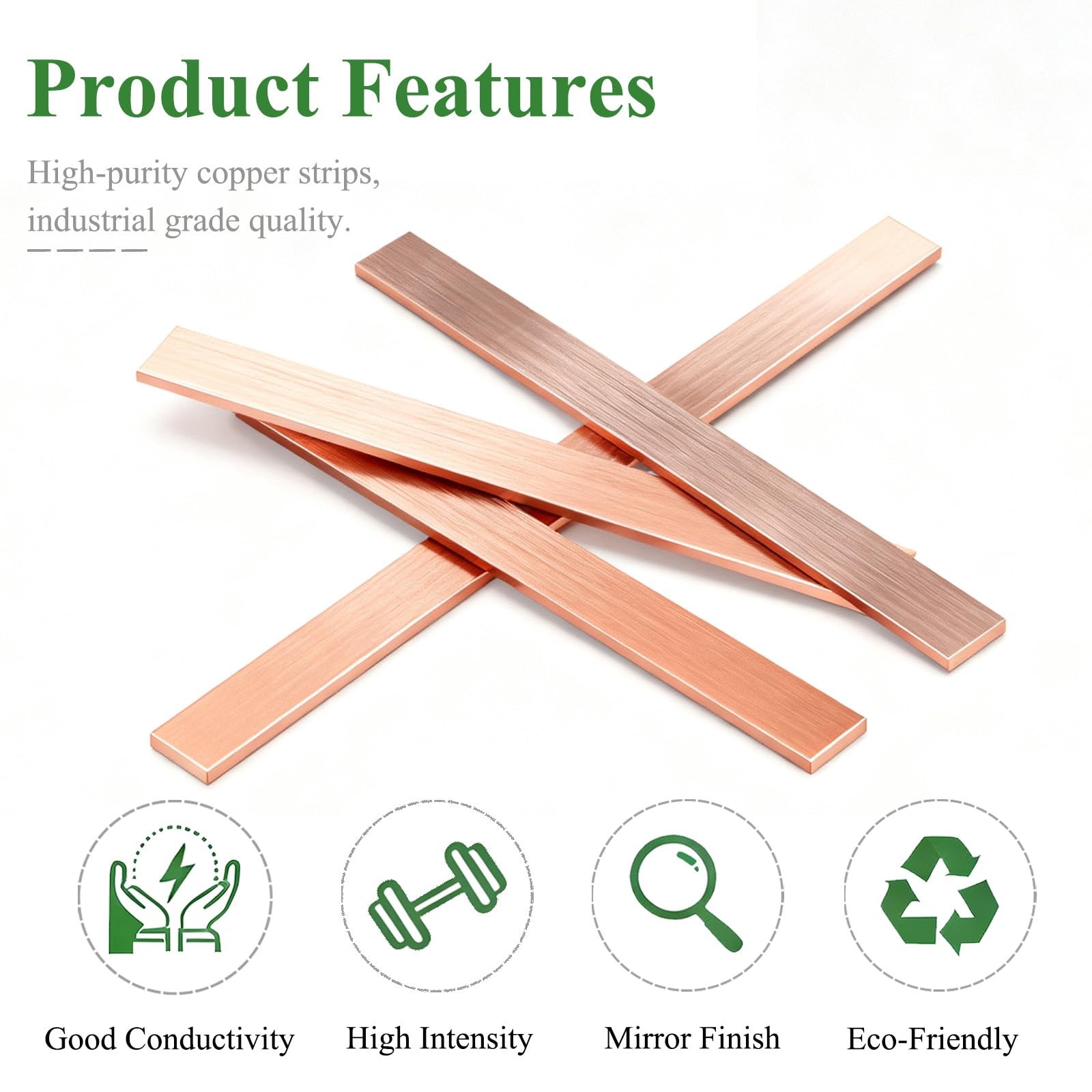 1 PCS 1/8x1x8 Inch 3x25x204mm 99.98% Solid Copper Flat Bus Bar Stock Plate