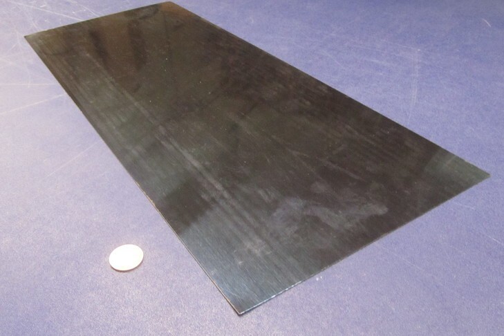 1095 Hard Blue Tempered Spring Steel Shim .035″ x 12.375″ x 24″ Length