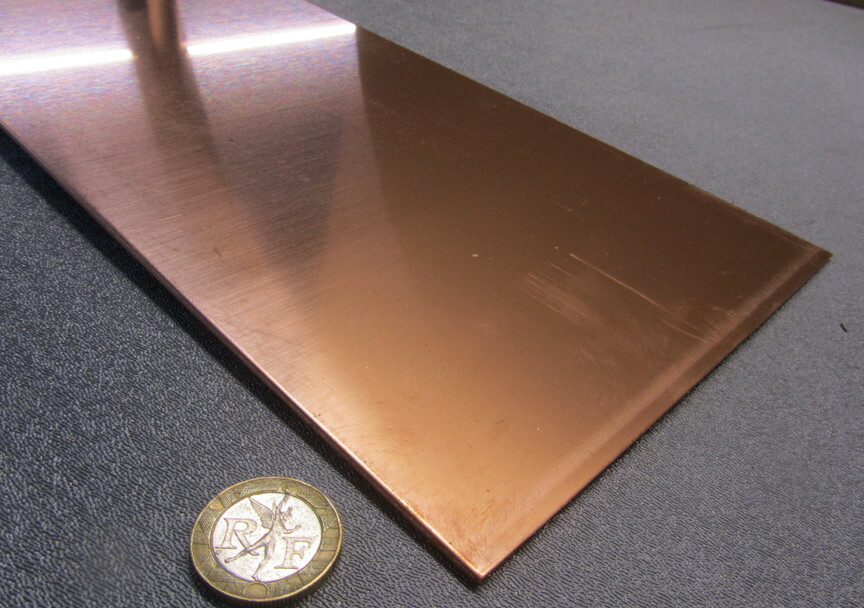 110 Copper Bar Soft Annealed .125″ Thick x 6.0″ Wide x 24.0″ Length