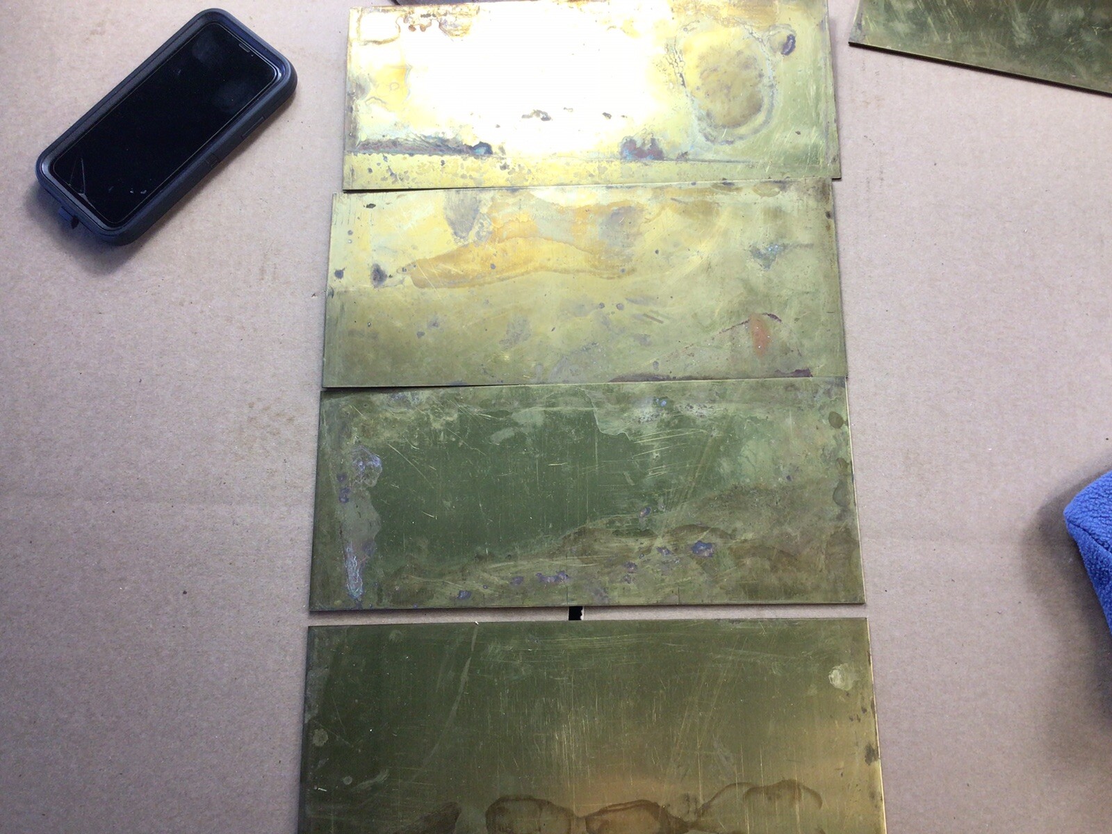 Brass Sheet Stock .063” X 5” X 12”. One Piece