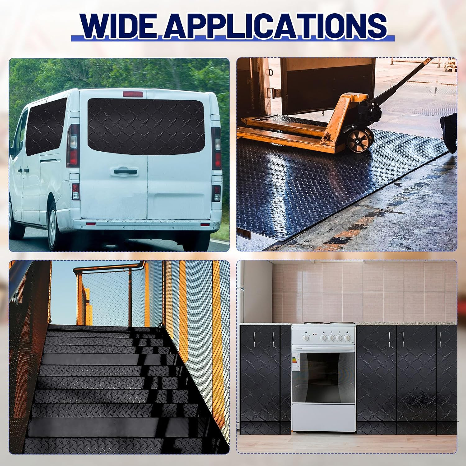 1Pcs 24” X 96” Diamond Plate Sheet Metal, 17GA Heavy Duty Tread Aluminum Sheet