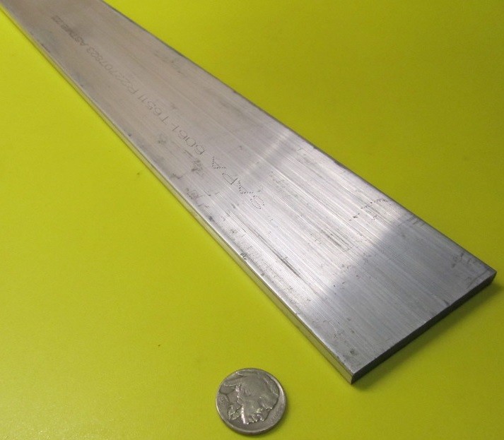 6061 T651 Aluminum Bar, 1/4″ (.250″) Thick x 2 3/4″ Wide x 36″ Length