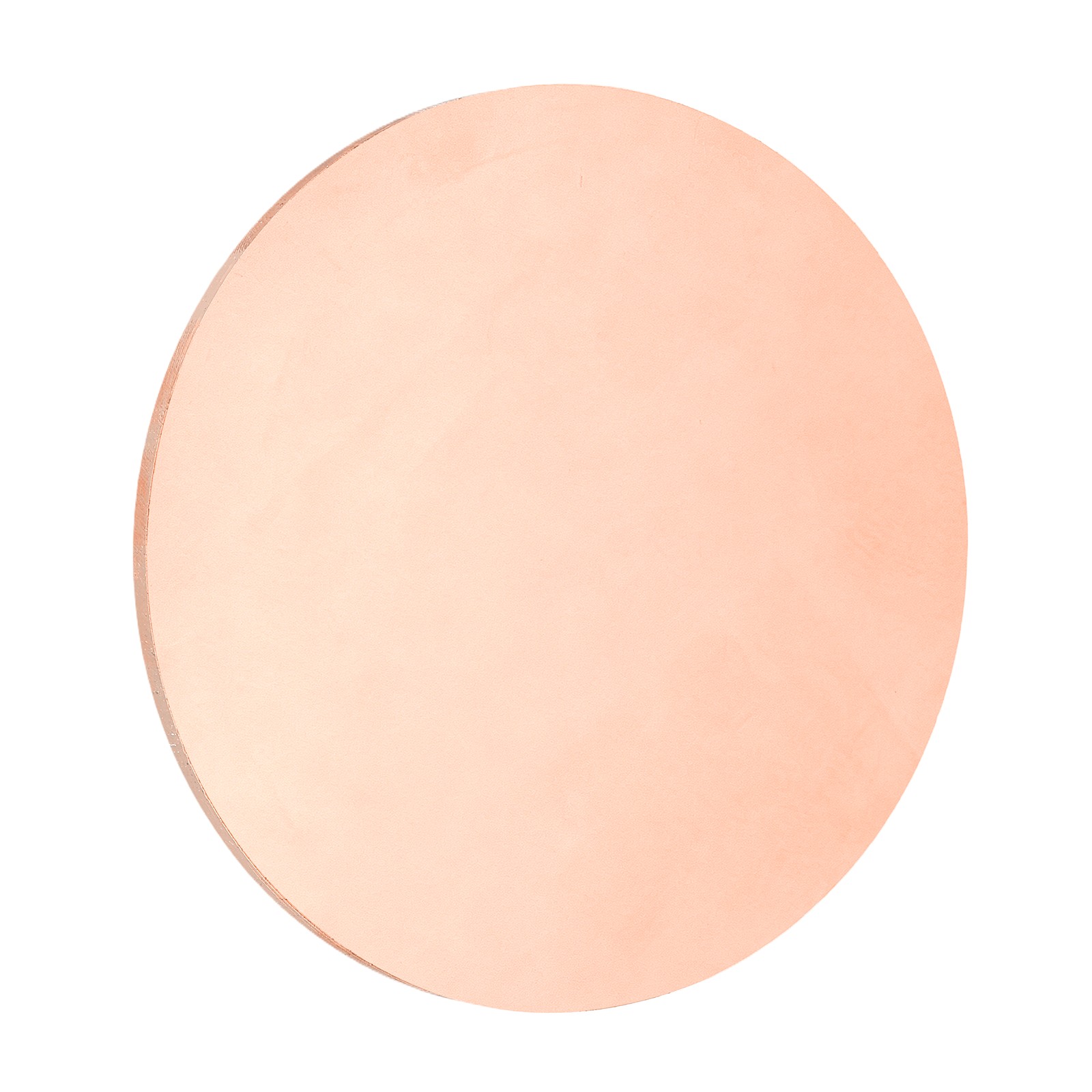 Copper Round Plate, 0.1″ Thick 3.1″ Dia C1100 Pure Copper Sheet