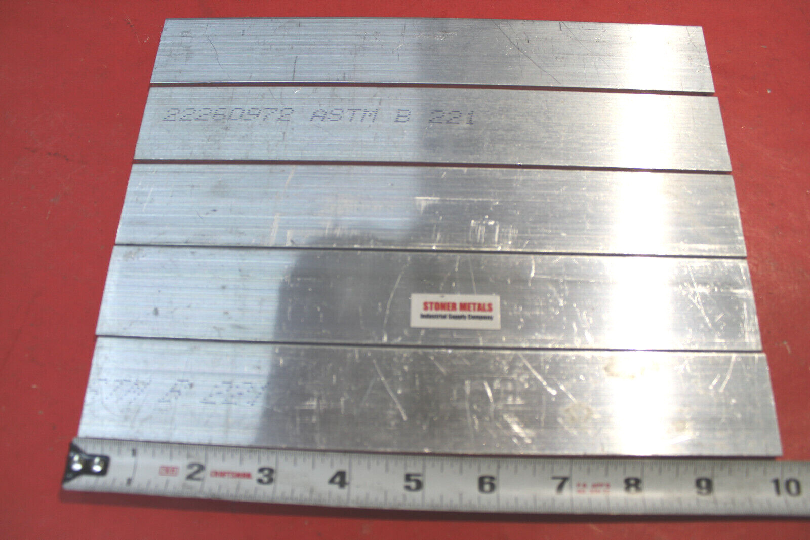 5 Pieces 3/16″ X 1-1/2″ ALUMINUM 6061 FLAT BAR 10″ long T6511 Mill Bar Stock