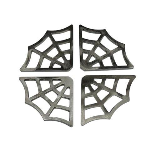 Spider Web Gussets 3/16 Thick 3″x3″ Rat Rod 90 Degree LOT OF 4