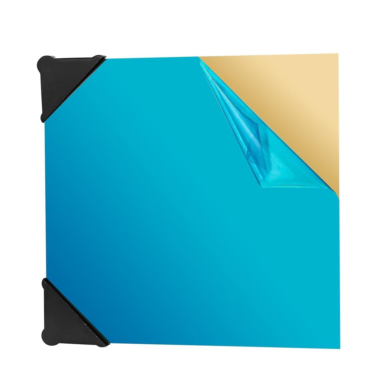 2 Pcs 6″ x 6″ Brass Sheets, 24 Gauge, Scratch-Free with Protective Film
