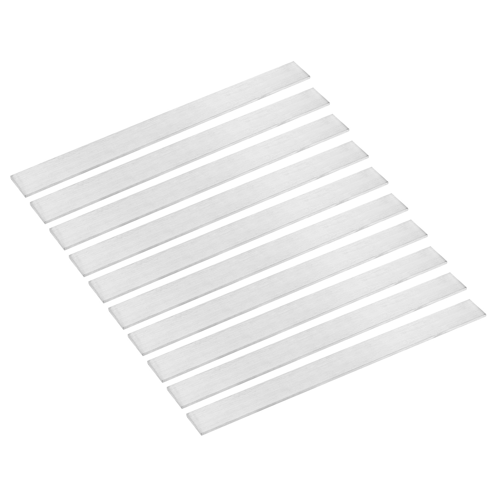 10Pcs 316L Stainless Steel Flat Bar, 1/8″ Thickness 25/32″ Width 12″ Length