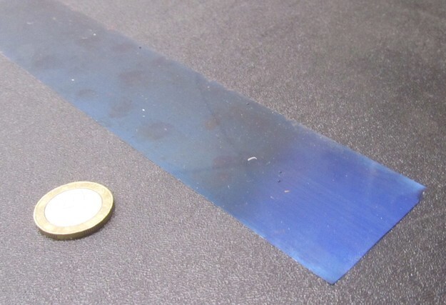 1095 Hard Blue Tempered Spring Steel Shim .050″ Thick x 2.00″ Width x 300″ Long