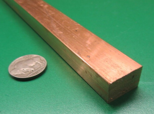 182 Copper Bar 1/2″ Thick x 3/4″ Wide x 3 Foot Length