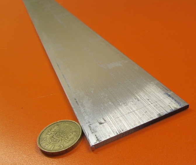 6061 T651 Aluminum Bar, 1/8″ (.125″) Thick x 2 1/2″ Wide x 48″ Length