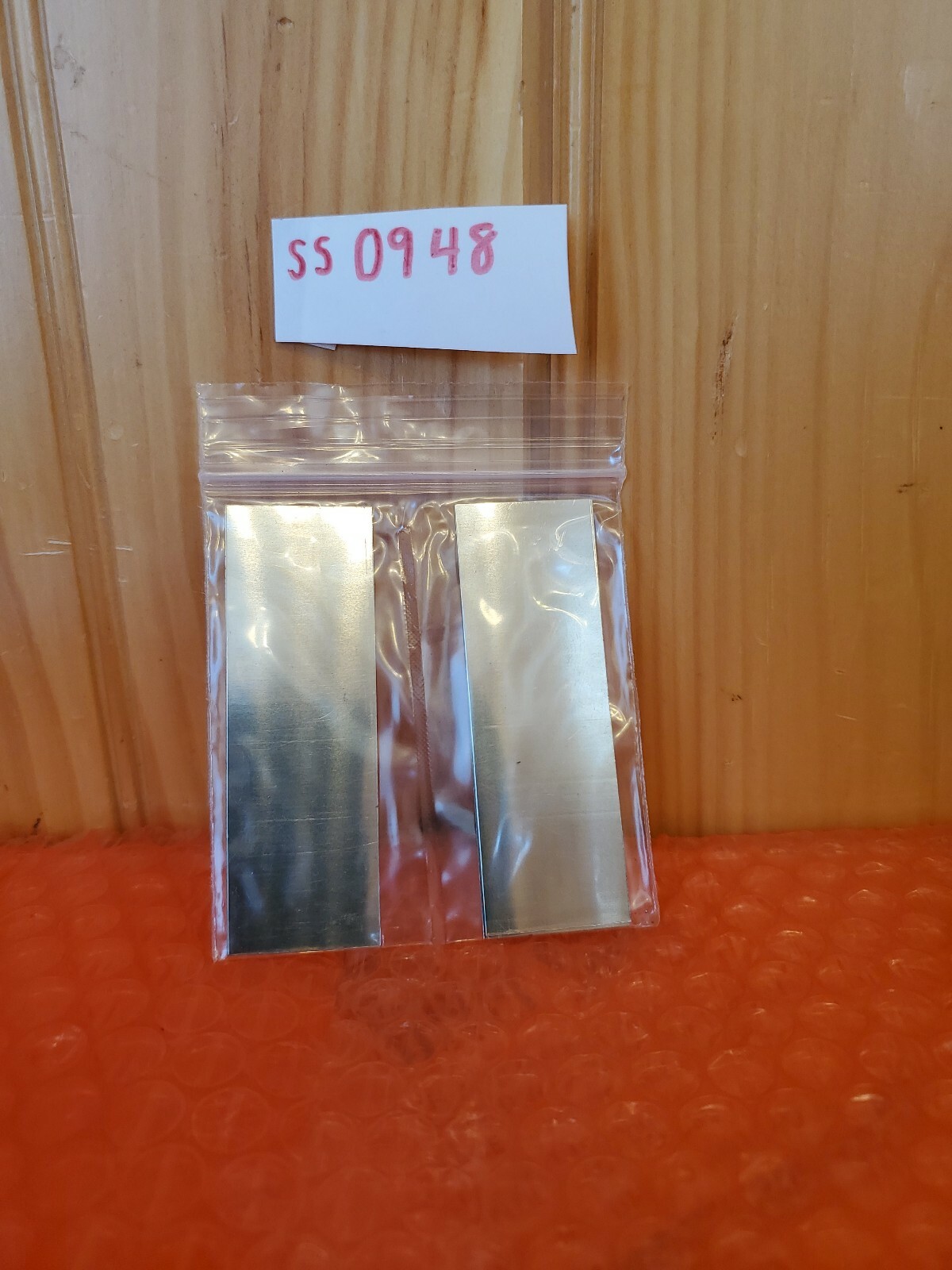 Stainless steel shim stock assortment 4 pieces 1 X 3 x 0.010 and 0.015 .010 .015