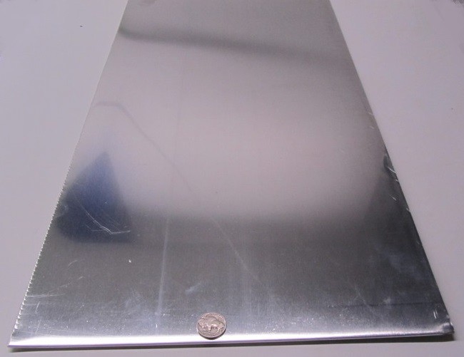 1100 Aluminum Sheet Softened (O) .125″ (1/8″) Thick x 12″ Wide x 24″ Long