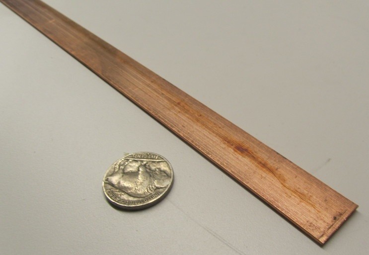 110 Copper Bar H02, 1/16″ Thick x 5/8″ Wide x 12 Inch Length