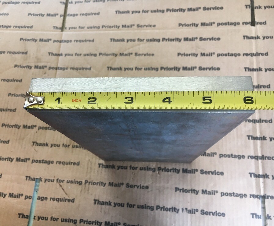 1 X 6 Flat Steel Bar Target Blacksmithing Bracing Plate Welding 12” Long