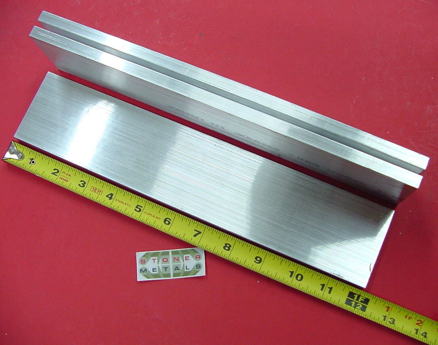 3 Pieces 3/8″ x 2-1/2″ ALUMINUM 6061 FLAT BAR 12″ long T6511 Extruded Mill Stock