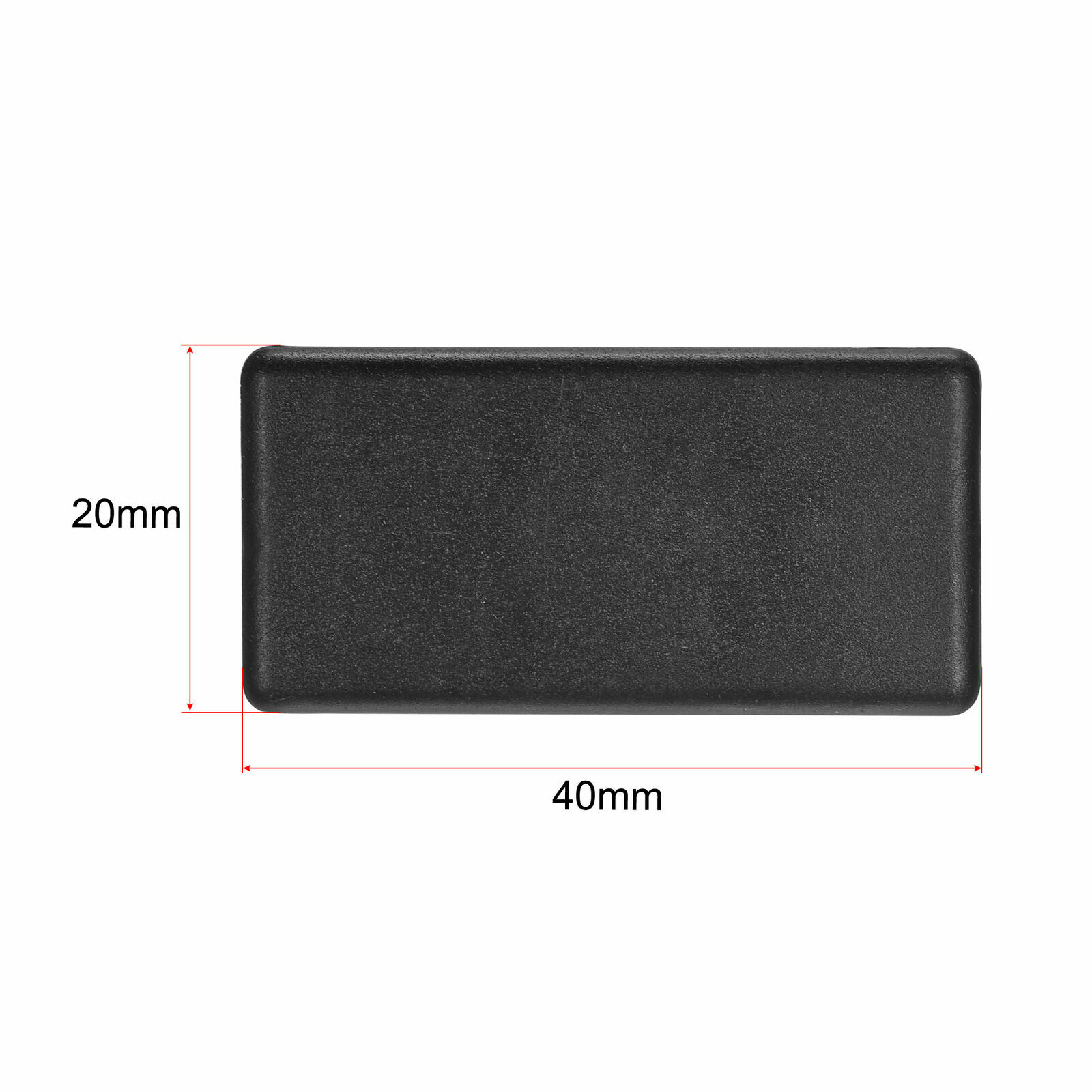 x10 END CAP 2040 BLACK PLASTIC Extruded Aluminum T-slot 20 mm X 40 mm COVER USA