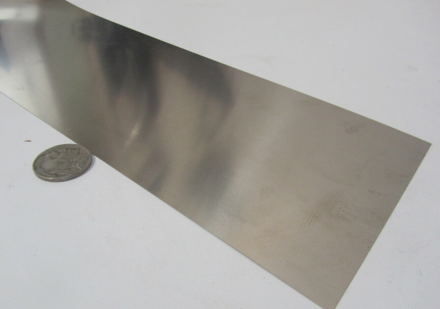 301 Stainless Steel Sheet Shim, .020″ (+/-.0010″) x 4.0″ Width x 5 Foot Length
