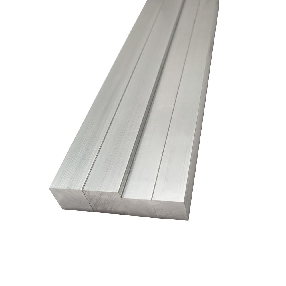 16 Inch Square Aluminum Bar 1x1x16 Inch 6061 Solid Mill Stock 2 PCS