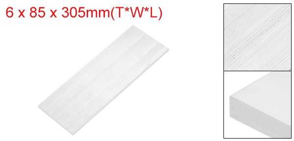 Square 6063 Aluminum Flat Bar, 1/4″ Thickness 3-3/8″ Width 12″ Length