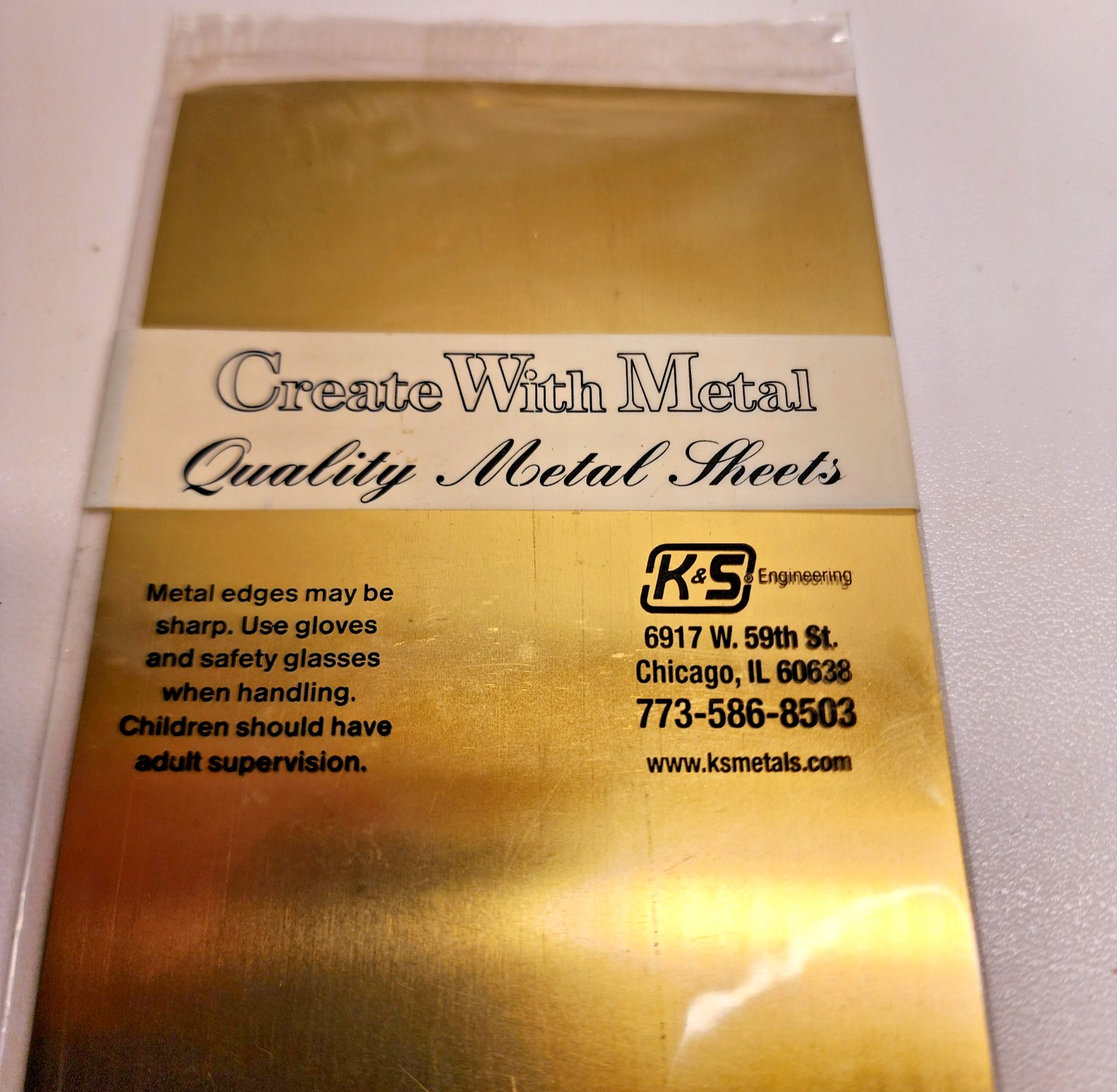 K&S Brass Sheet 10″x4″ .010 Thick Brass Sheets Hobby & Crafts Metal Sheet. READ!