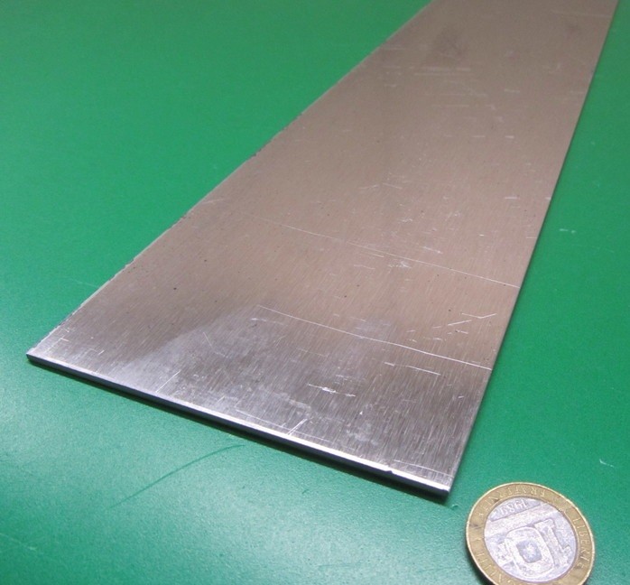 5052 Aluminum Bar, (1/4 Hard H32) .090″ Thick x 4.0″ Width x 24″ Length