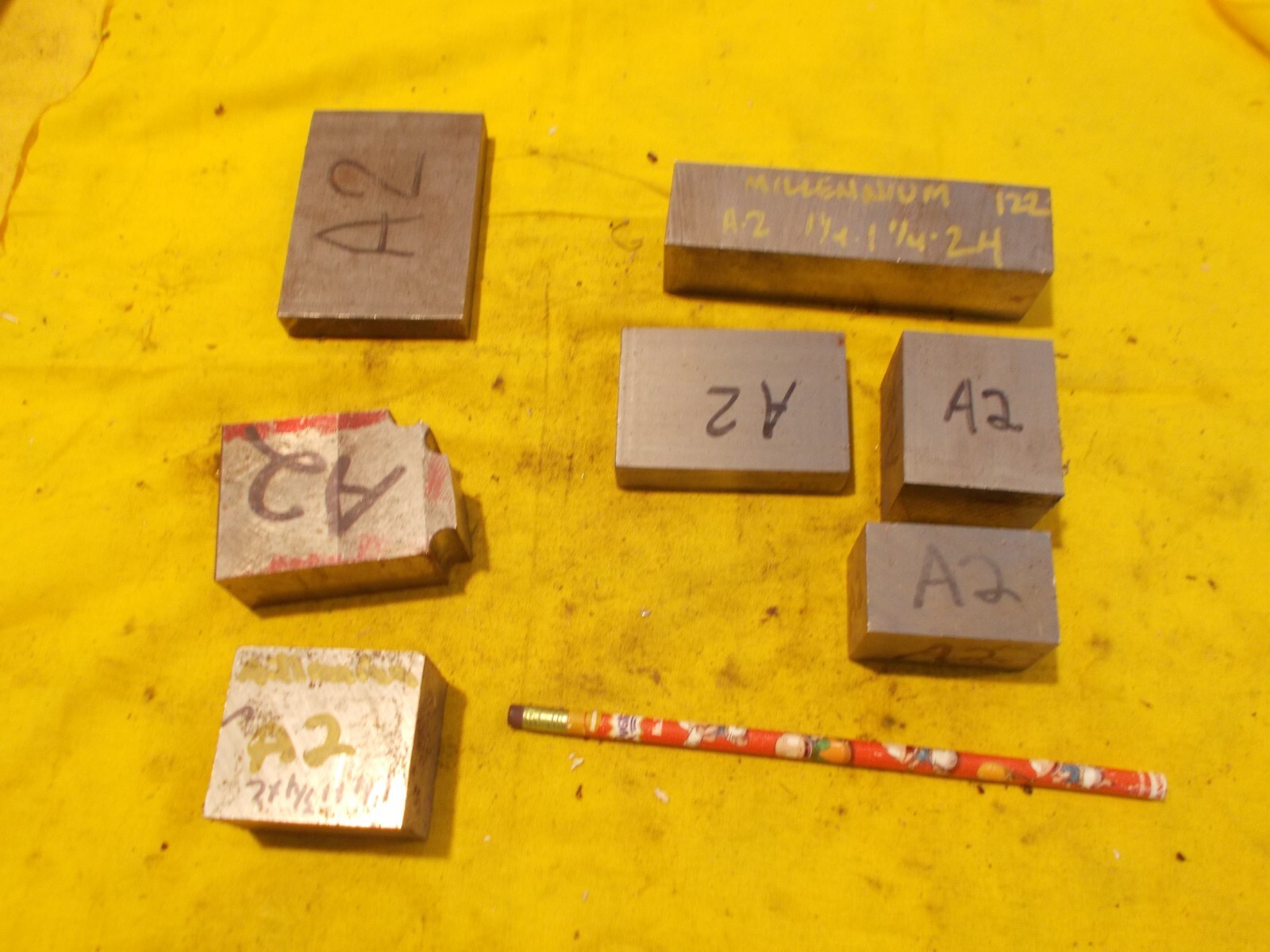 10 lb LOT A-2 TOOL STEEL BAR machine shop die flat bar A2 stock VARIOUS SIZES
