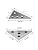 QWORK Solid Angle Plate Set, 2 Pcs Triangle Angle Block, 30-60-90 Degree&45-45-9