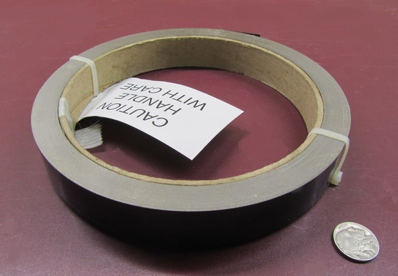 Blue Tempered Spring Steel Shim 0.010″ Thick x 1.00″ Width x 1200″ Length