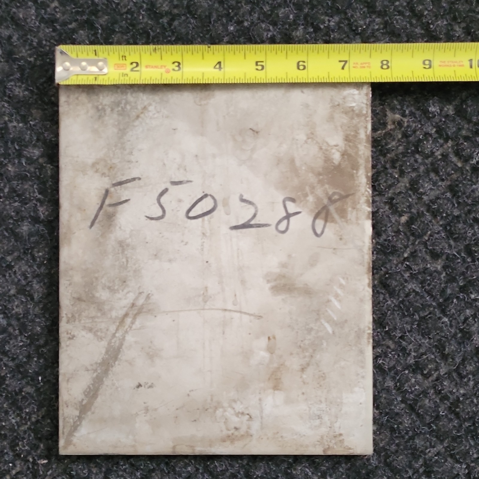304 Stainless Steel Plate 9.5″ x 7.5″ x 5/16″ in Metal Sheet