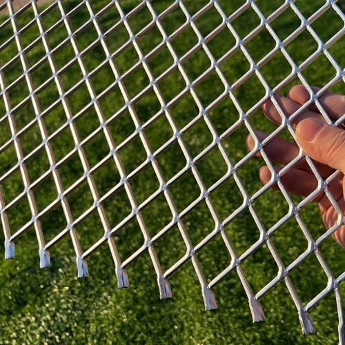 36″x18″ 12 Gauge Aluminum Expanded Metal Sheet – Rhombus Hole, Decorative & Dura