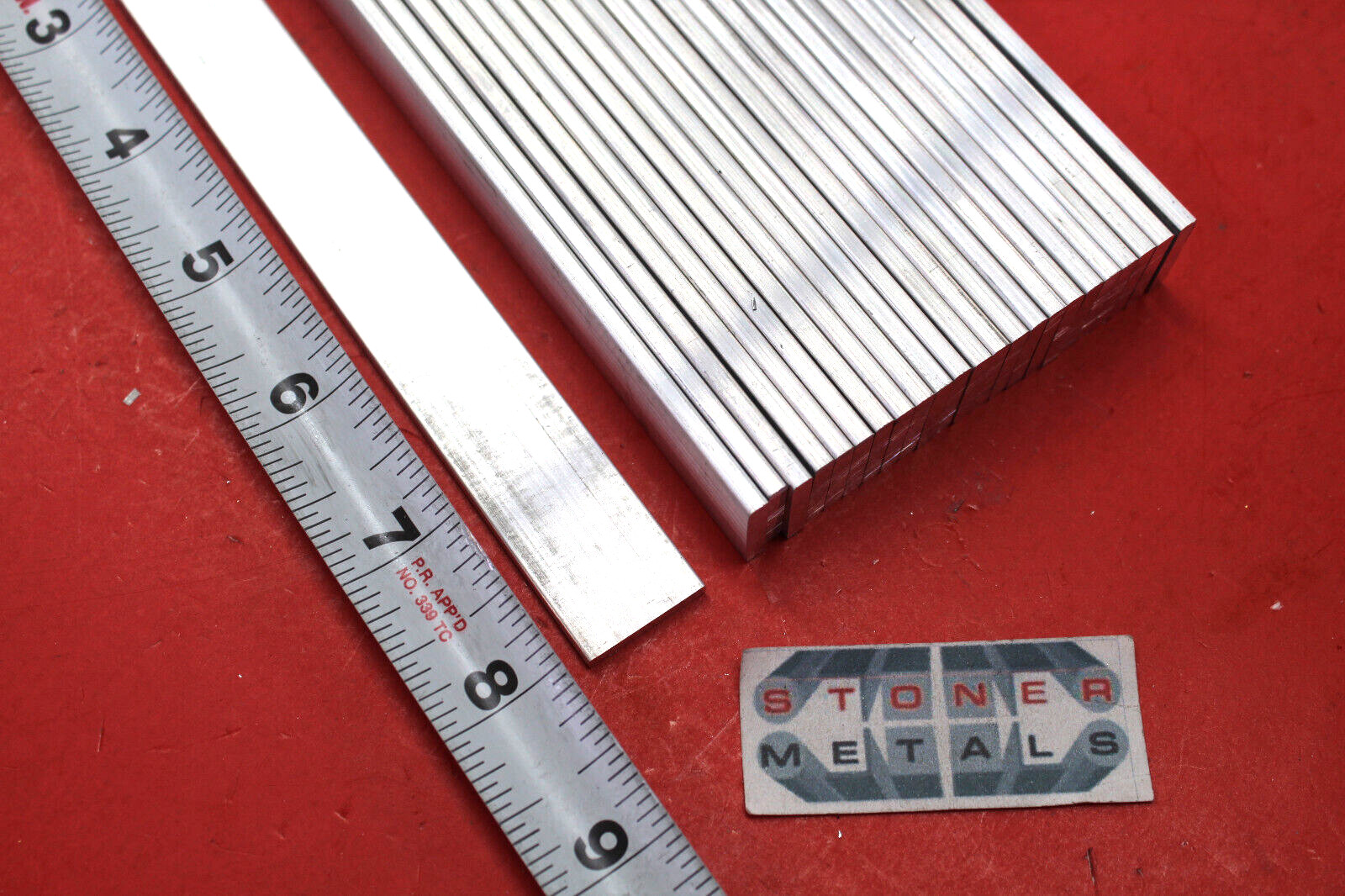 24 Pieces 1/8″ X 3/4″ ALUMINUM FLAT BAR 8″ long 6063 T52 New Mill Stock