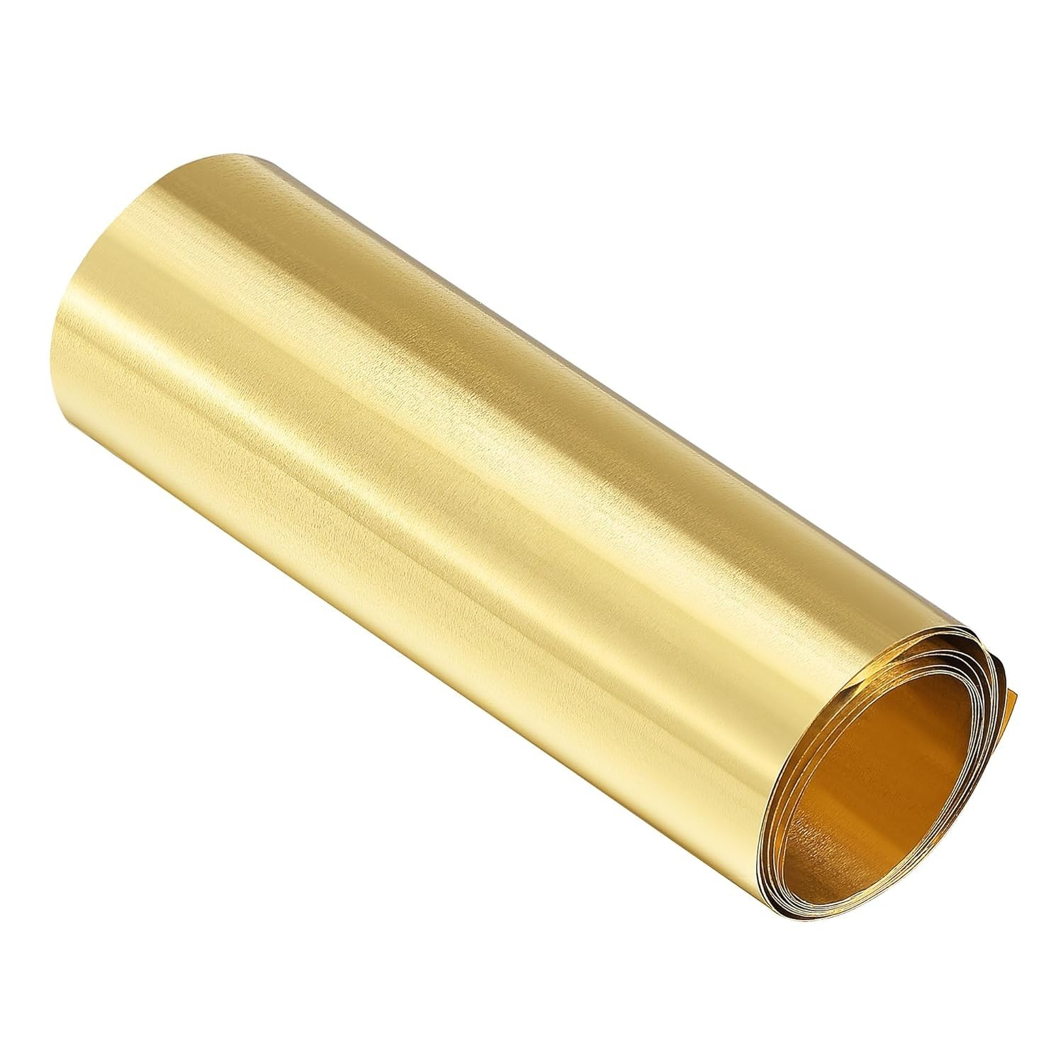 uxcell Brass Sheet Roll, Metal Foil Plate 1000mm x 1000 x 100 x 0.01mm,
