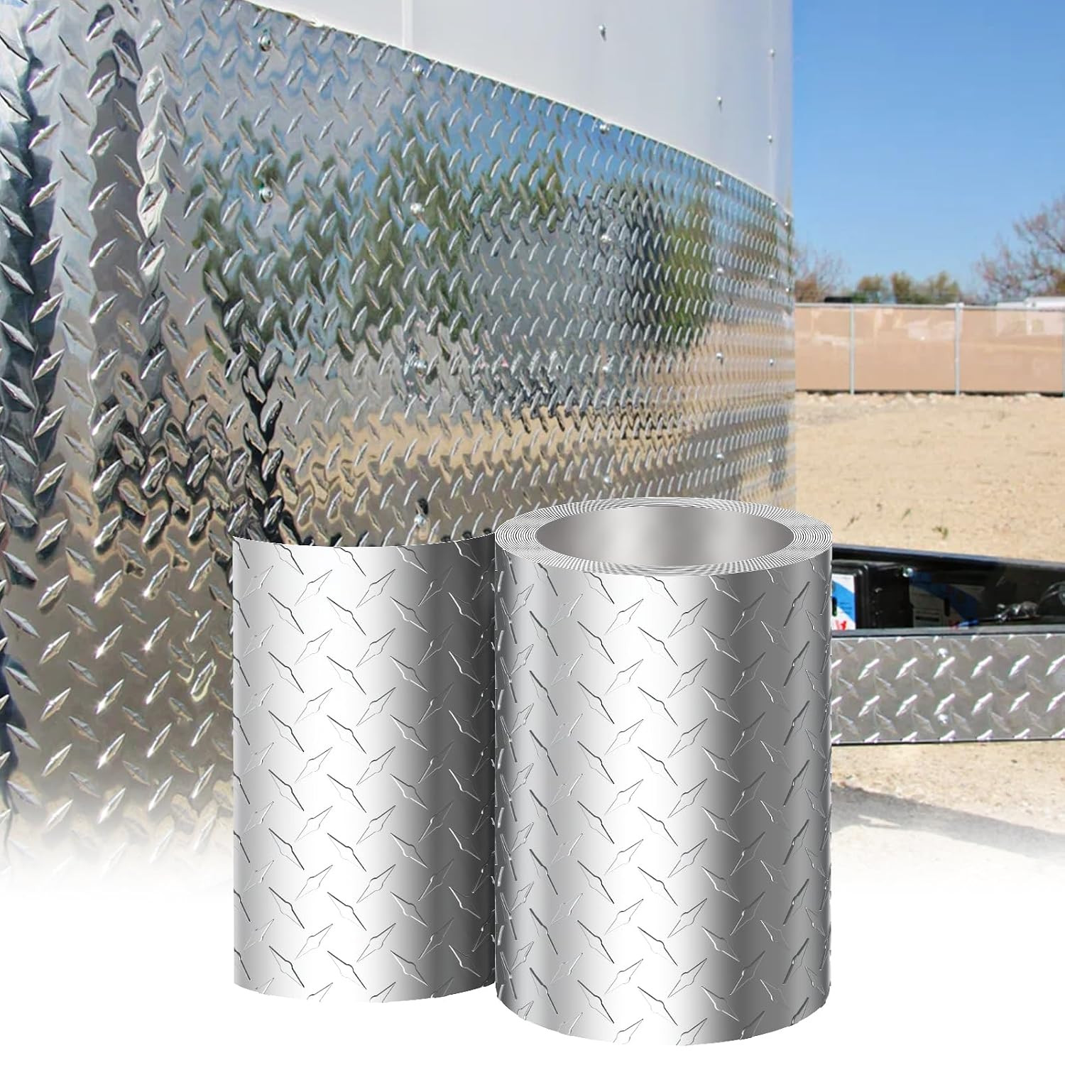 Aluminum Diamond Plate Sheet Metal, Mill Finish Diamond Sheet, Tread Texture Met