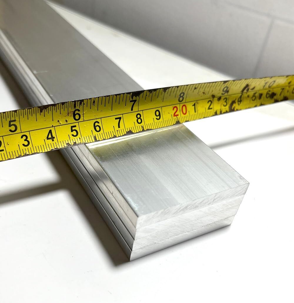 2 Pcs 1/4″ X 2″ Square Aluminum Flat BAR 16″ Long .6061 Aluminium 6mm X 50mm …