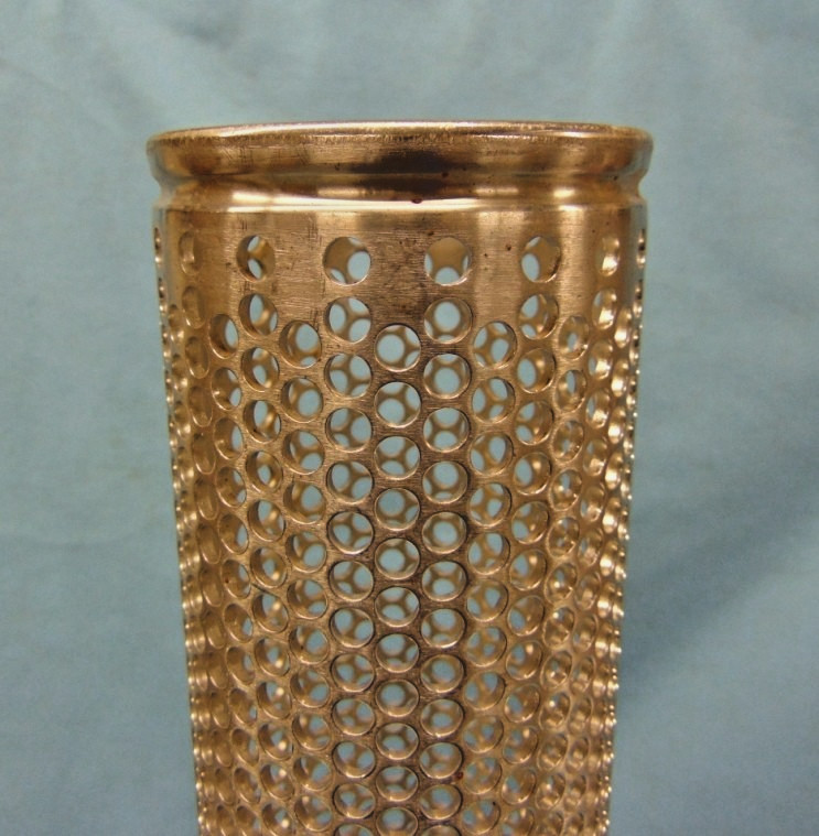 SANICLEAN 316L SS PERF. STRAINER, BACK-UP TUBE 31″ L X 3-3/8″ DIA. 1/4″ HOLES