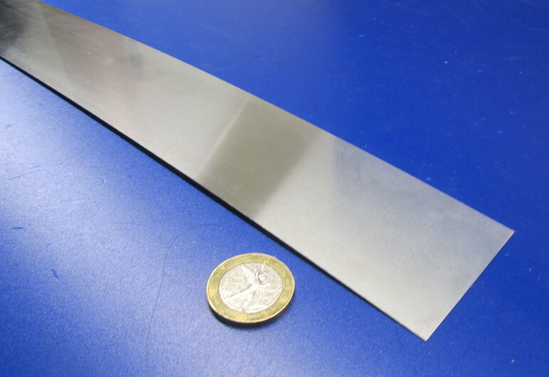 304 Stainless Steel Sheet Shim, .009″ (+/-.00045″) x 2.0″ x 10 Foot Length